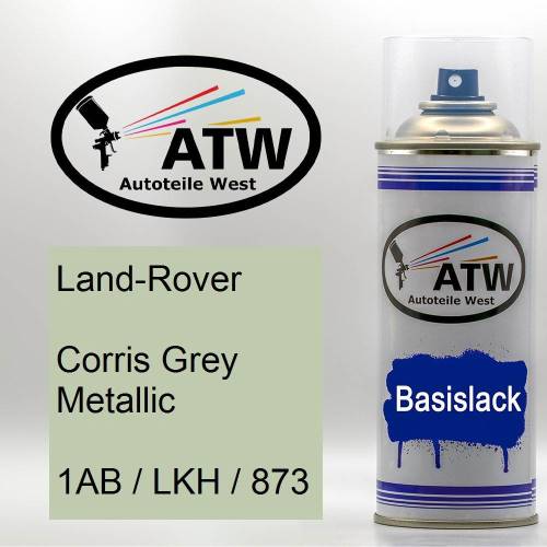 Land-Rover, Corris Grey Metallic, 1AB / LKH / 873: 400ml Sprühdose, von ATW Autoteile West.